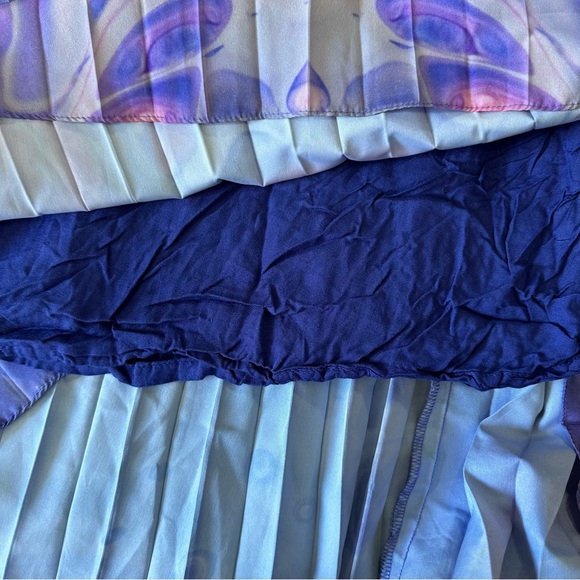 Siddhartha Bansal Anthropologie Marble Dyed Pleated Skirt Psychedelic Festival 2 - Picture 11 of 13